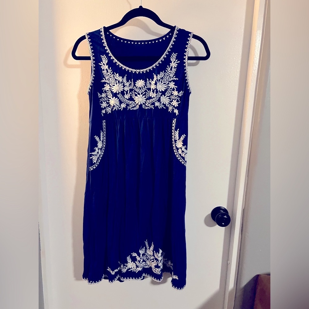 Blue dress